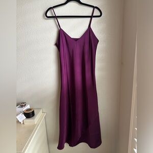Knix x Birds Papaya Slip Dress in Garnet size medium